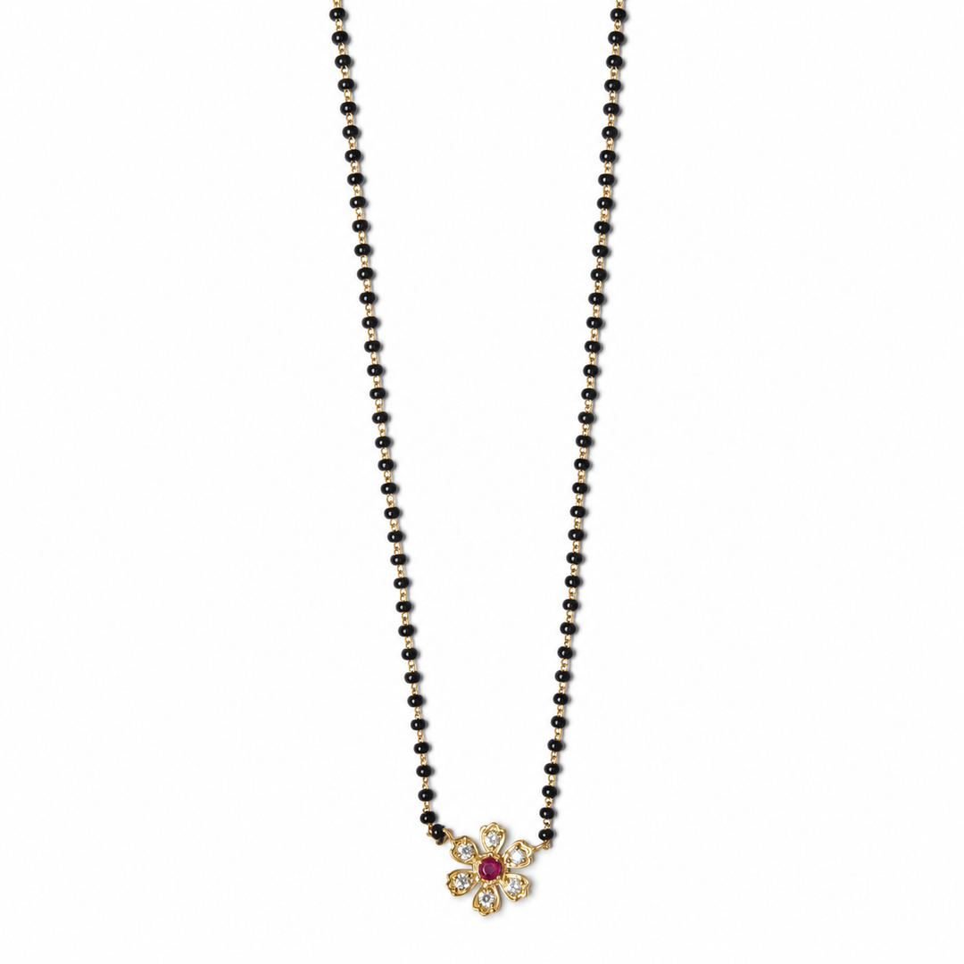925 Silver Mangalya Blossom Mangalsutra