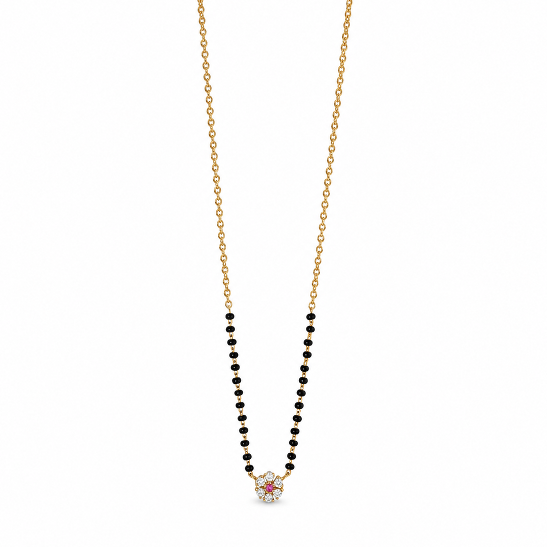 925 Silver Daisy Mangalsutra