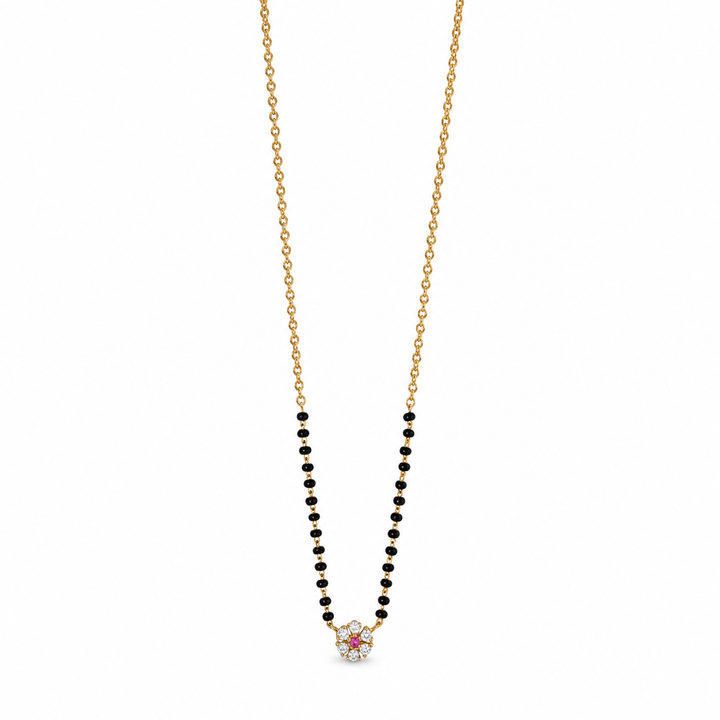 925 Silver Daisy Mangalsutra