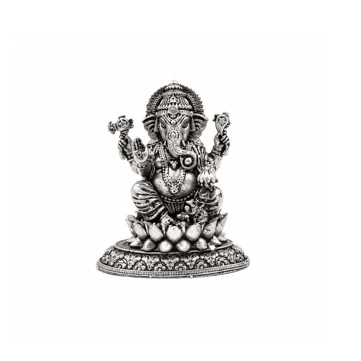 925 Sterling Silver Lord Ganesha Idol