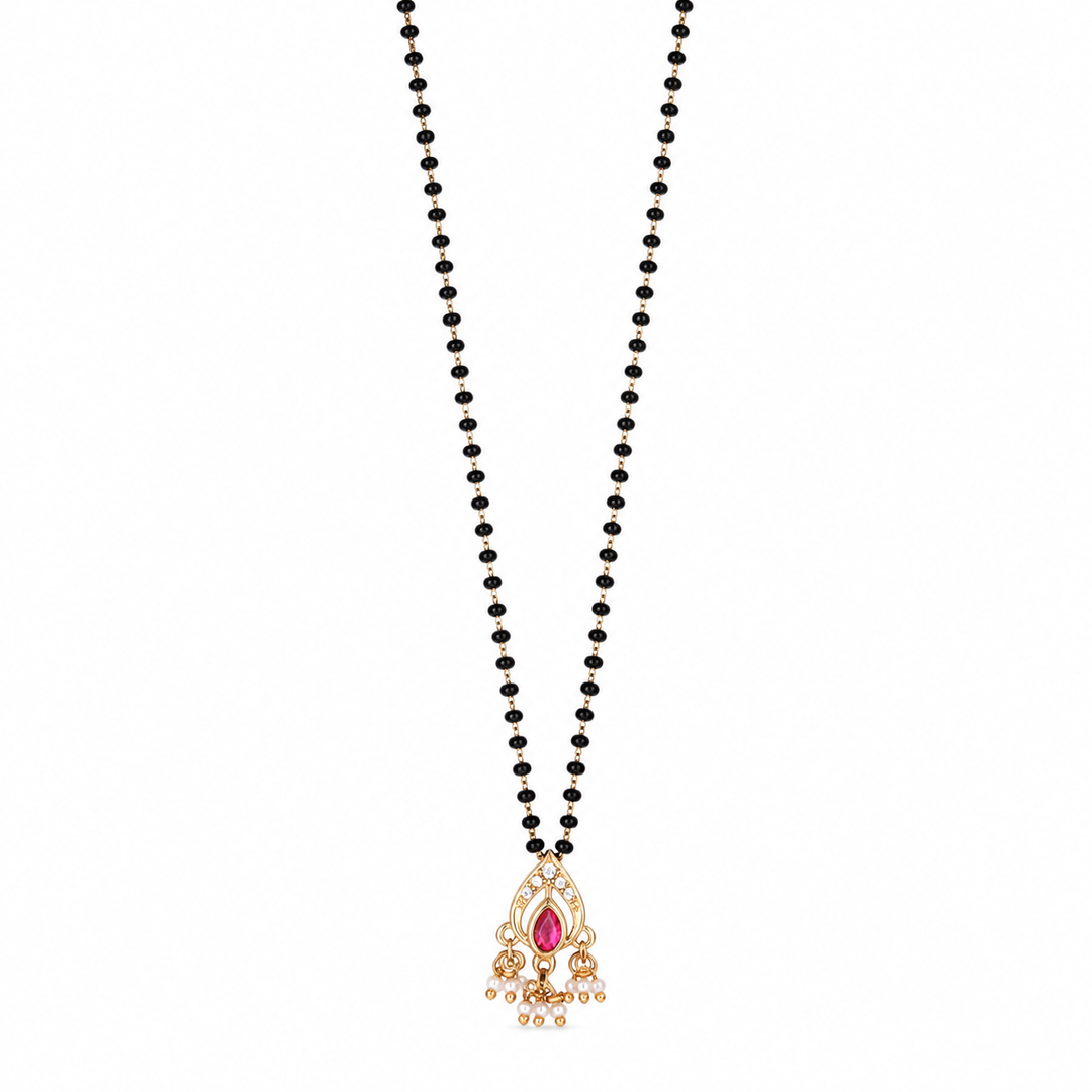 925 Silver Heirloom Teardrop Mangalsutra