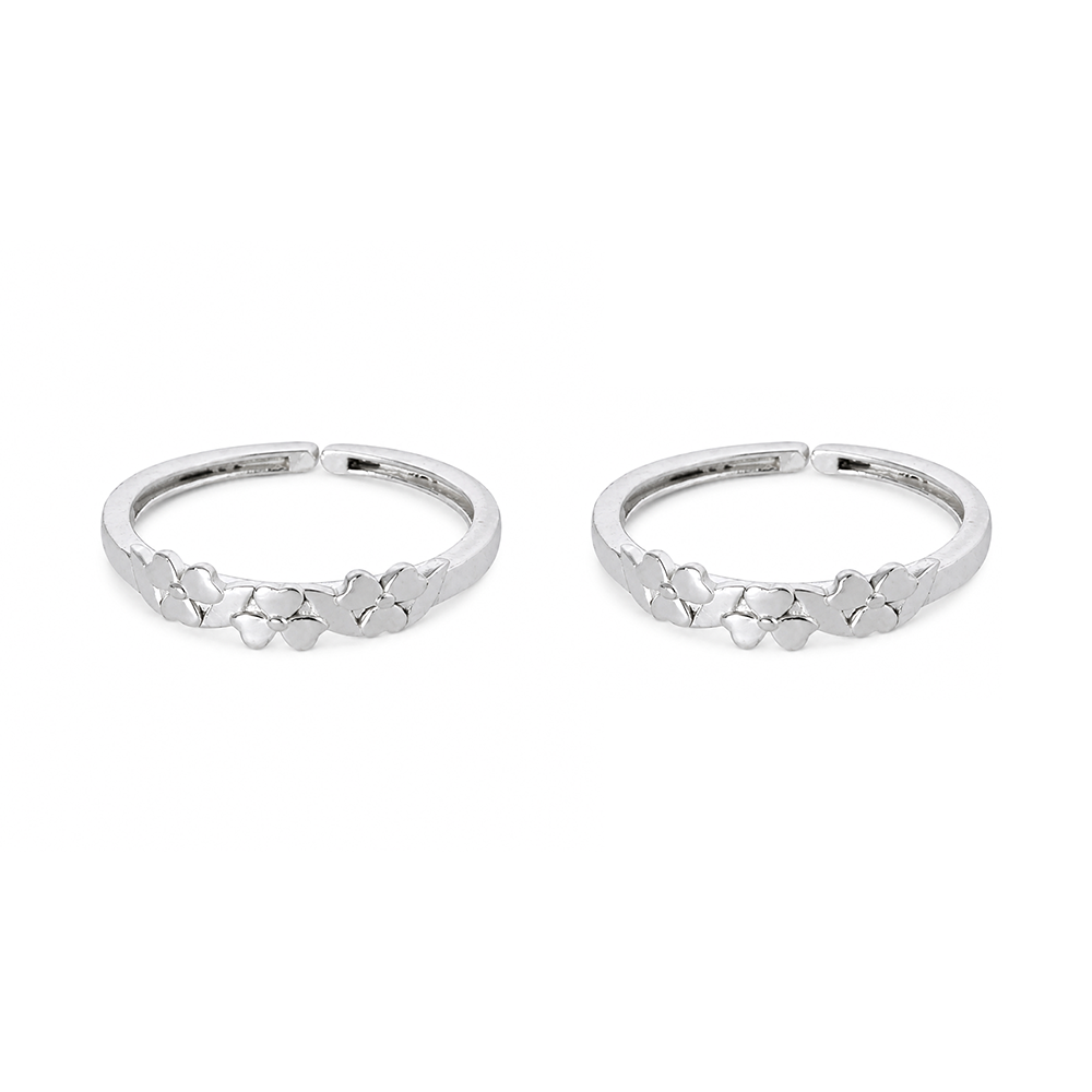 Silver 925 Trio Spark Toe Rings