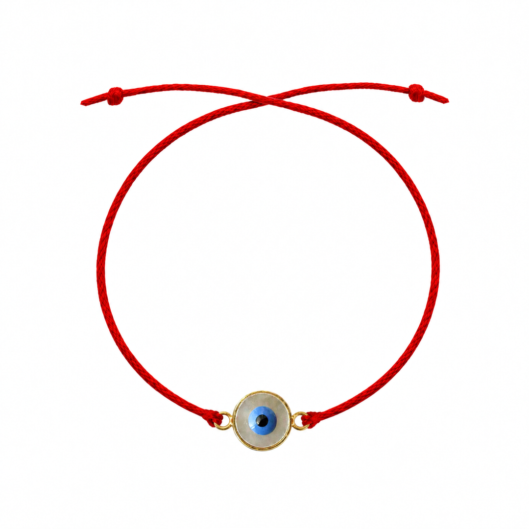 92.5 Silver Evil Eye Rakhi with Chandan Tilak Set