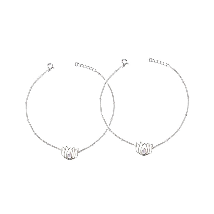Lotus 92.5 Sterling Silver Anklet