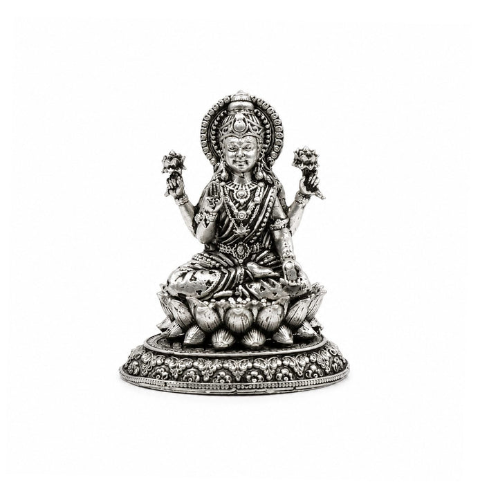 925 Sterling Silver Goddess Lakshmi Idol