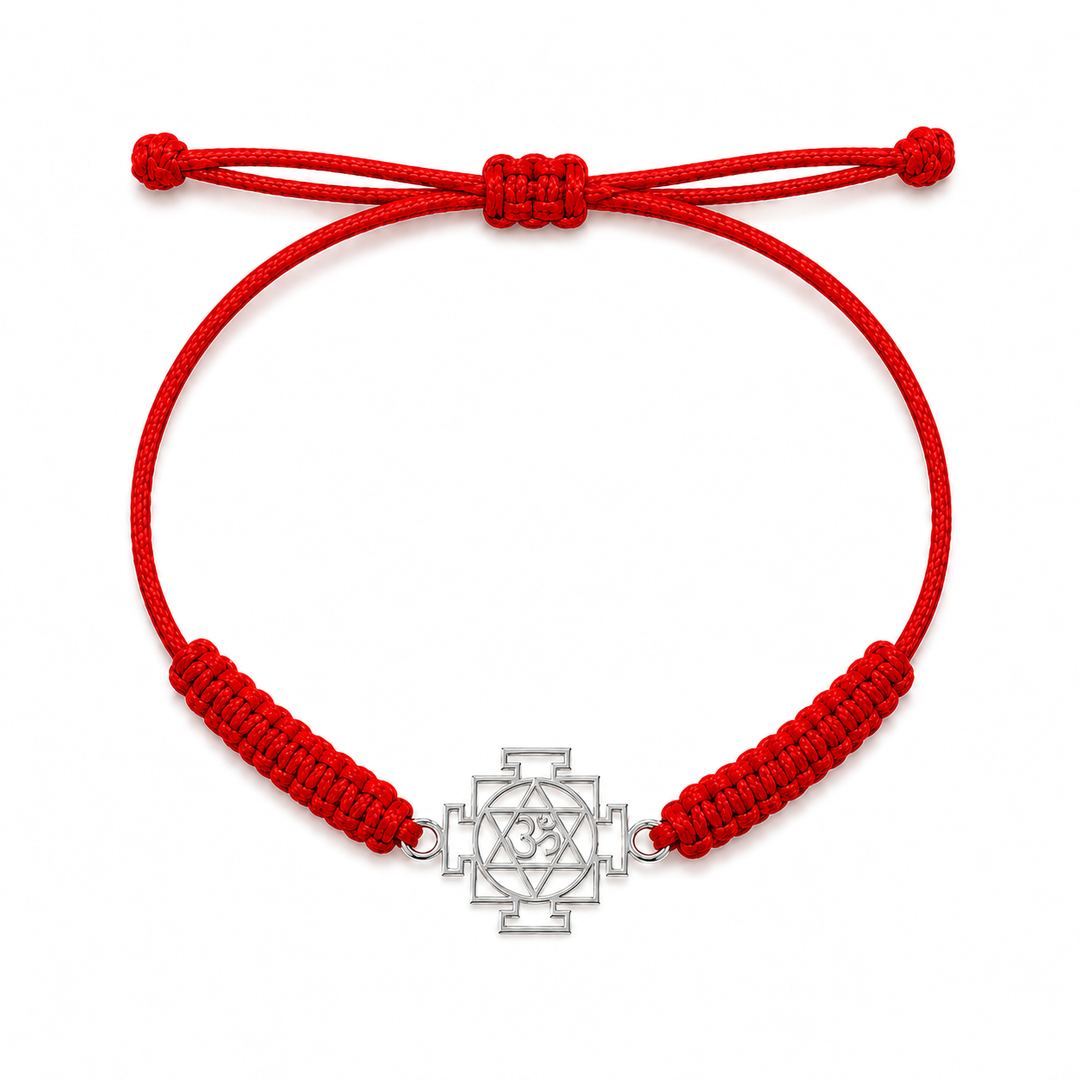Trinity Shakti – 925 Silver Om Swastik Chakra Rakhi