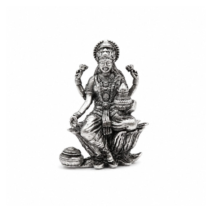 925 Sterling Silver Goddess Lakshmi Idol
