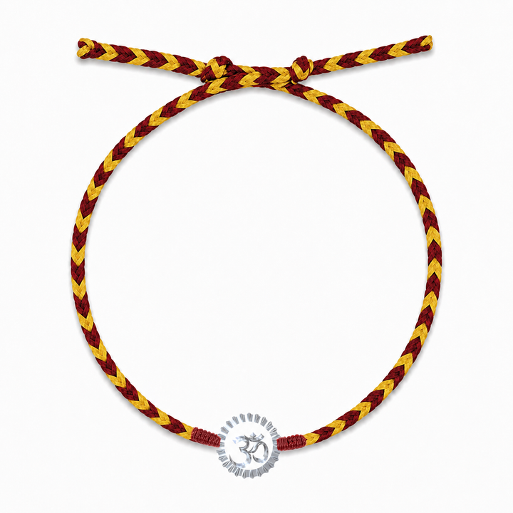 Unniyarcha 925 Pure Silver Om and Surya bracelet