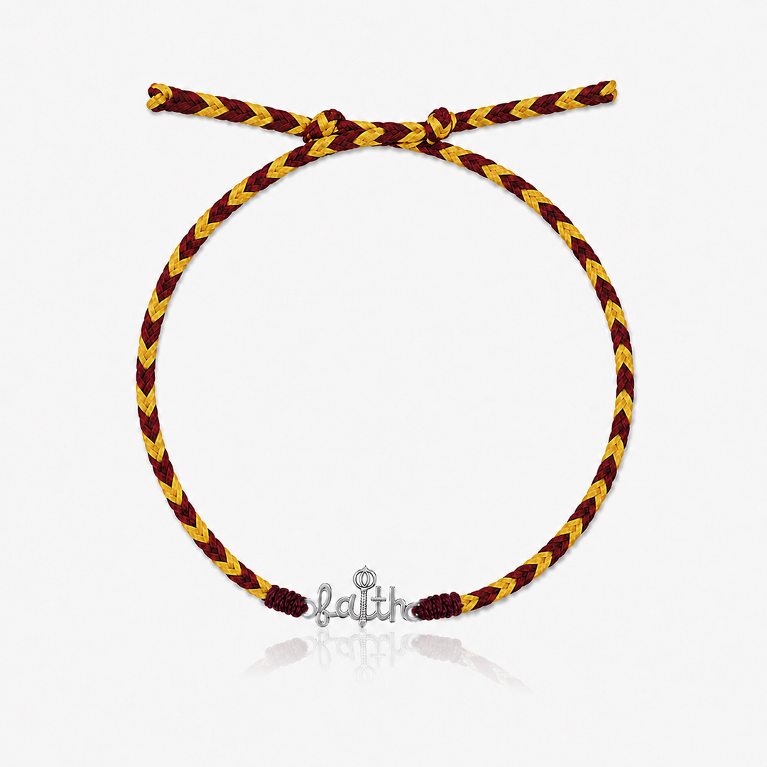 Unniyarcha 925 Pure Silver Faith Hanuman Gada Rakhi with Chandan Tilak set