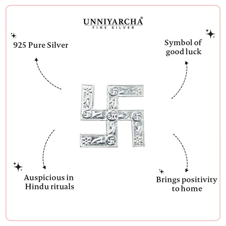 Silver Swastik Harmony Keepsake(small)