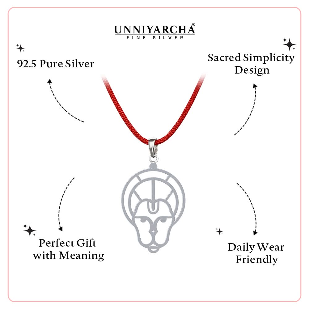 Pure Silver Hanuman Necklace