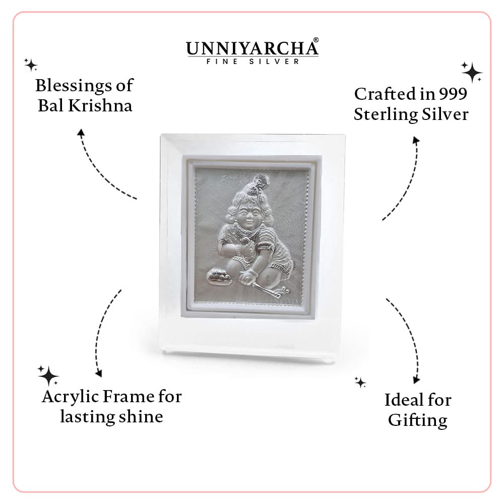 Sacred Pure 925  Silver  Krishana ji