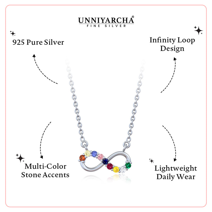 Navratna Infinity Necklace
