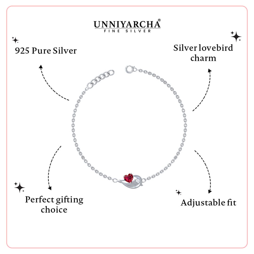 Unniyarcha 925 Pure Silver Bound by Love Bracelet