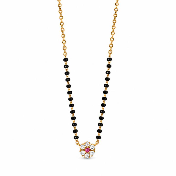 925 Silver Daisy Mangalsutra
