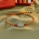 Unniyarcha 925 Silver Ram and Hanuman Gada Rakhi with Chandan Tilak set