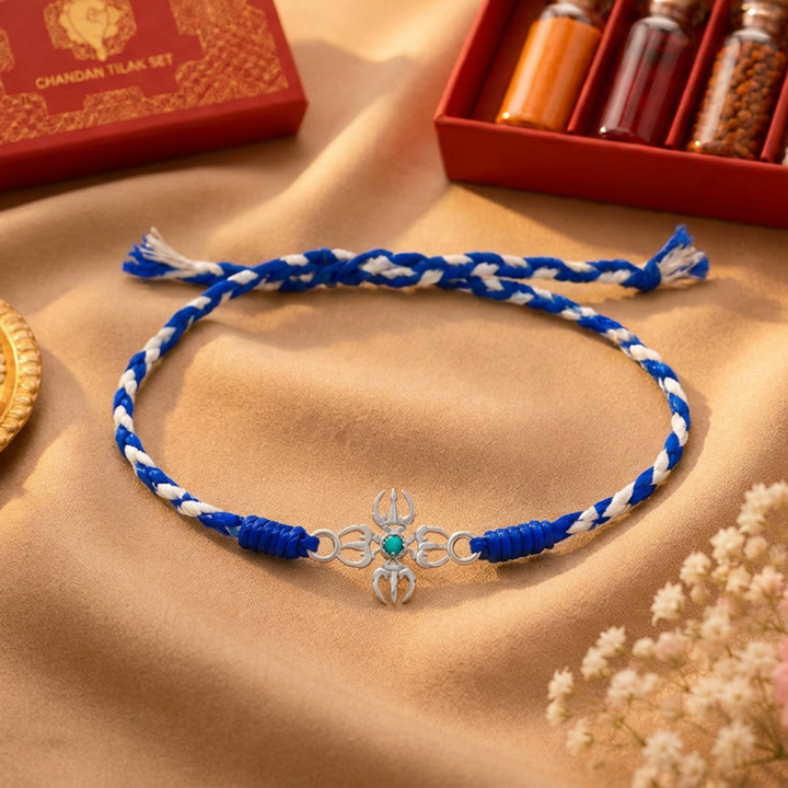 Unniyarcha 925 Pure Silver Trishul bracelet