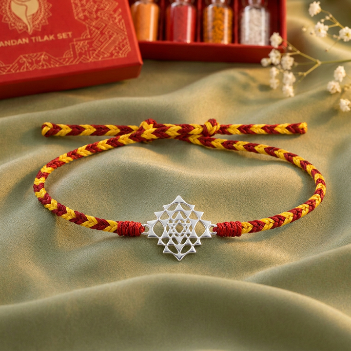 Unniyarcha 925 pure silver Laxmi yantra bracelet