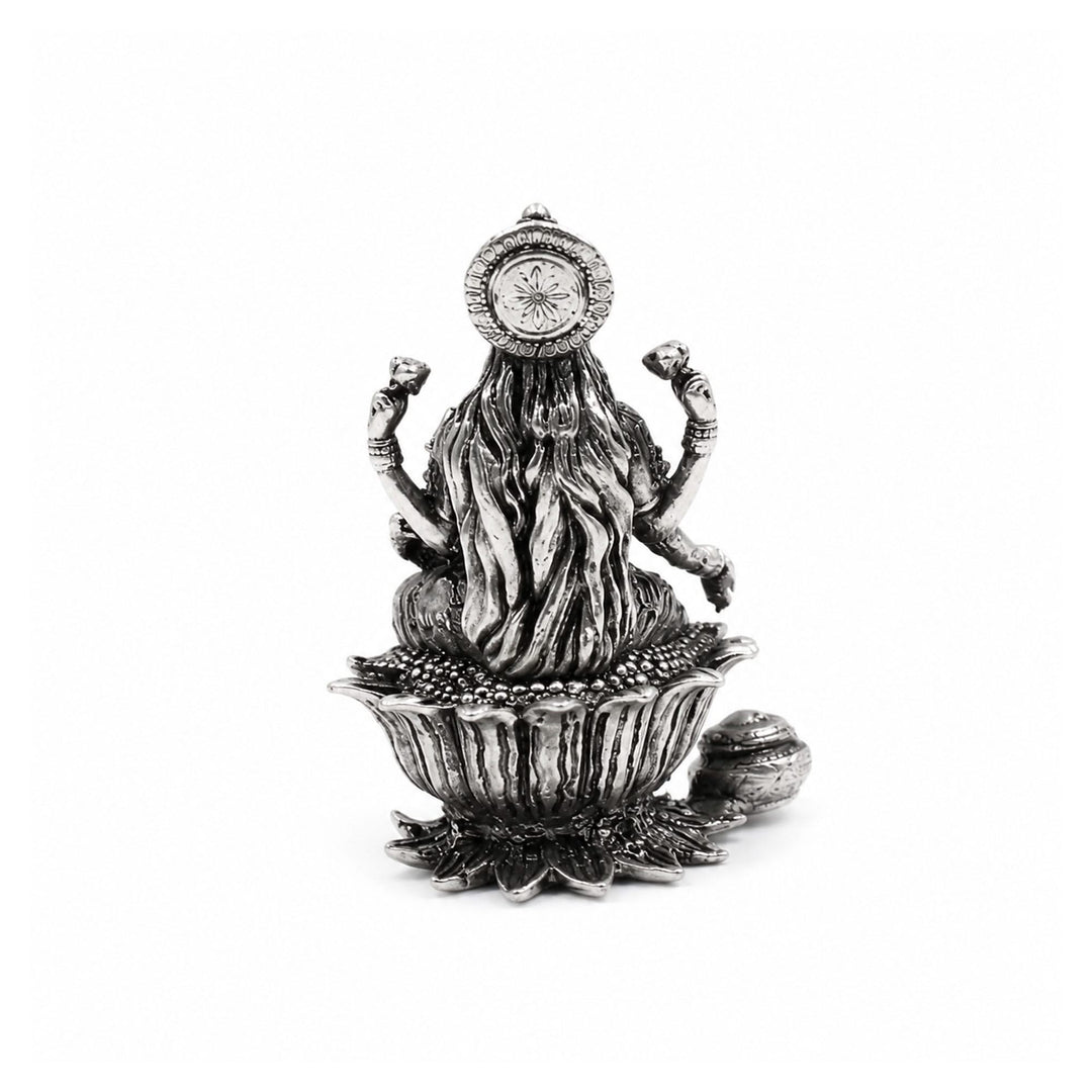 925 Sterling Silver Goddess Lakshmi Idol