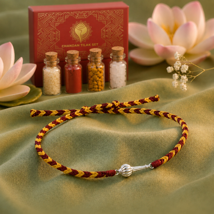 Unniyarcha 925 Pure Silver Hanuman Gada Rakhi