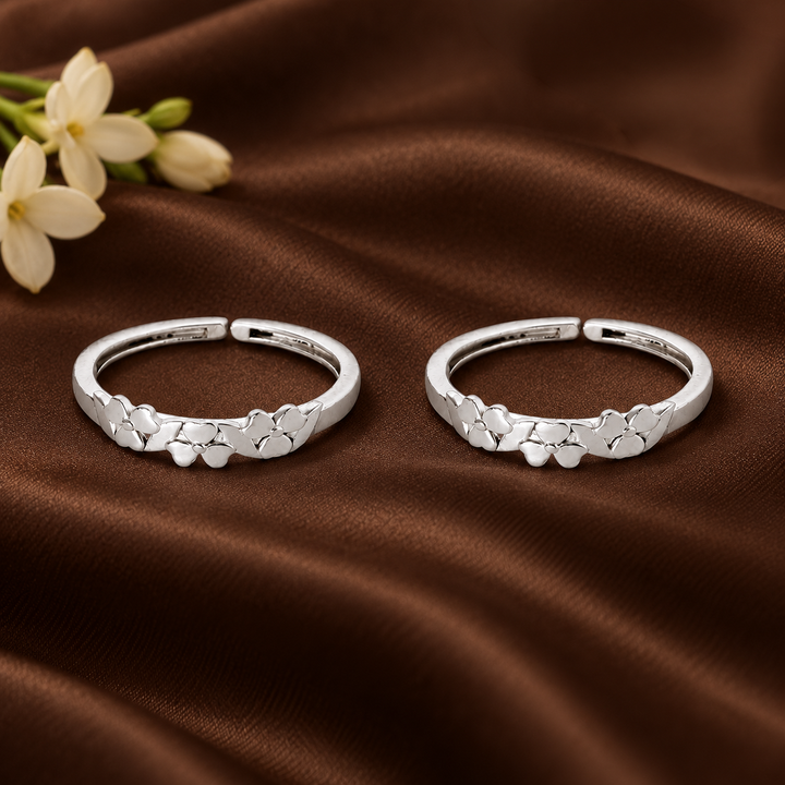 Silver 925 Trio Spark Toe Rings