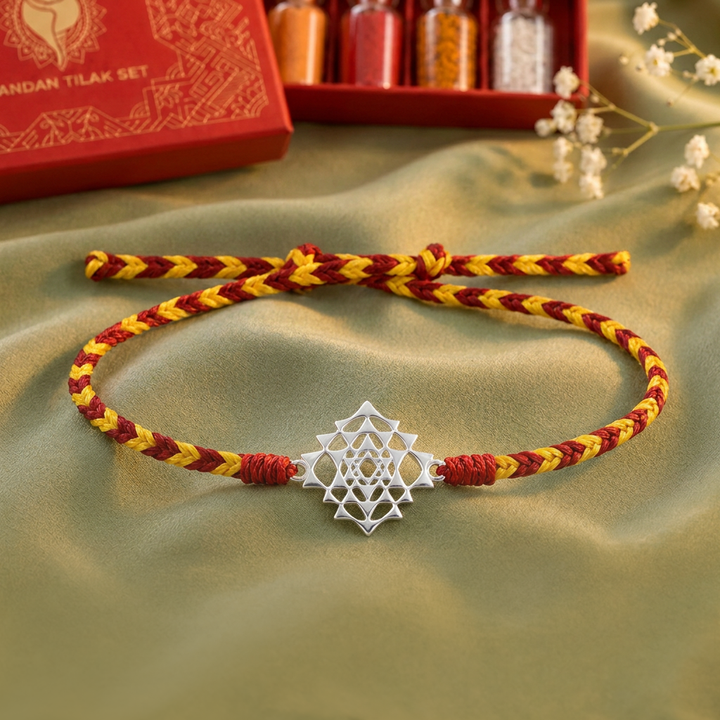 Unniyarcha 925 pure silver Laxmi yantra bracelet