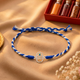 Unniyarcha 925 Pure Silver Shivling Rakhi with Chandan Tilak set