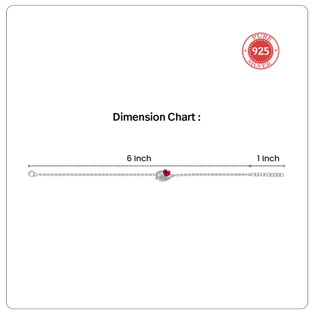 Unniyarcha 925 Pure Silver Bound by Love Bracelet