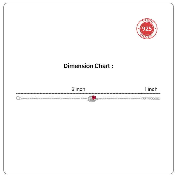 Unniyarcha 925 Pure Silver Bound by Love Bracelet