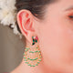 Mithu Dancing Pearl Silver 24k Gold Plated Earrings