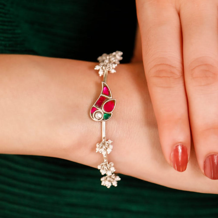 Mithu Silver Cuff with pearls