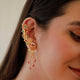 925 Pure Silver Elephant Floral Garden Vine ear cuff
