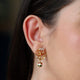 925 Pure Silver Enamel Ball Elephant Earrings