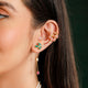 925 Pure Silver Elephant Vine Ear Cuff Earring