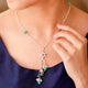 Mithu Flower Charm Silver Necklace