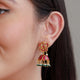 925 Pure Silver Elephant Jhumka