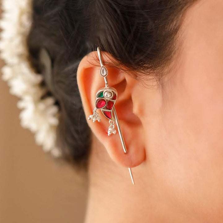 Mithu Silver Needle Earcuff
