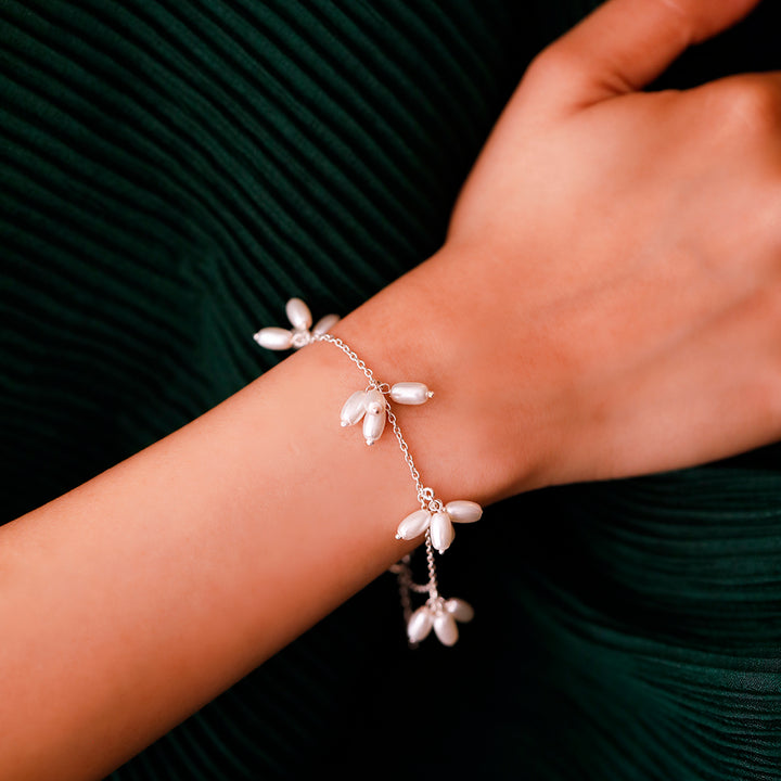 Pearl Bloom Silver 925 Bracelet