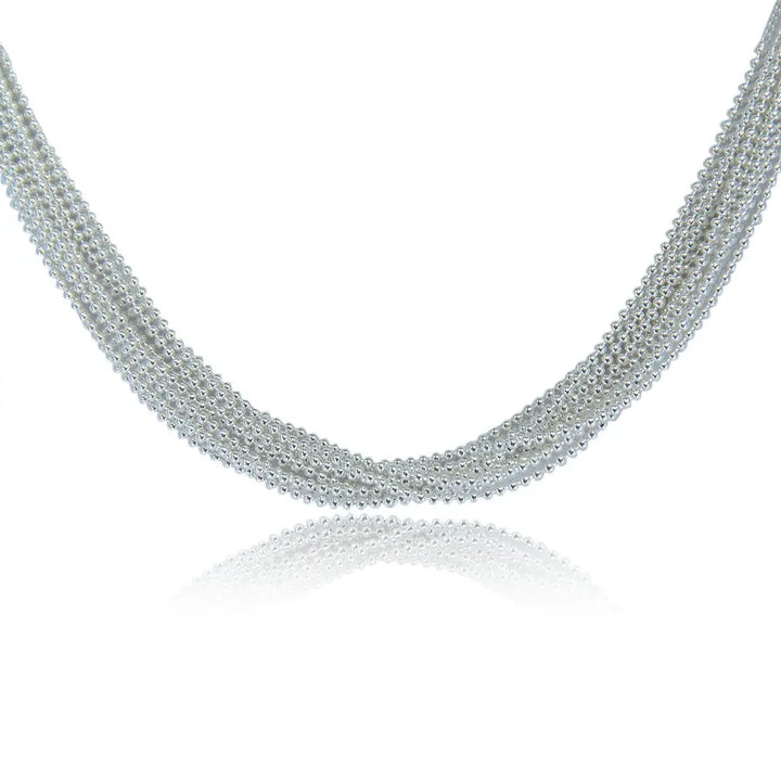CHAIN BUNCH SILVER 92.5 NECKLACE