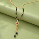 925 Silver Soubhagya Lotus Lariat Mangalsutra
