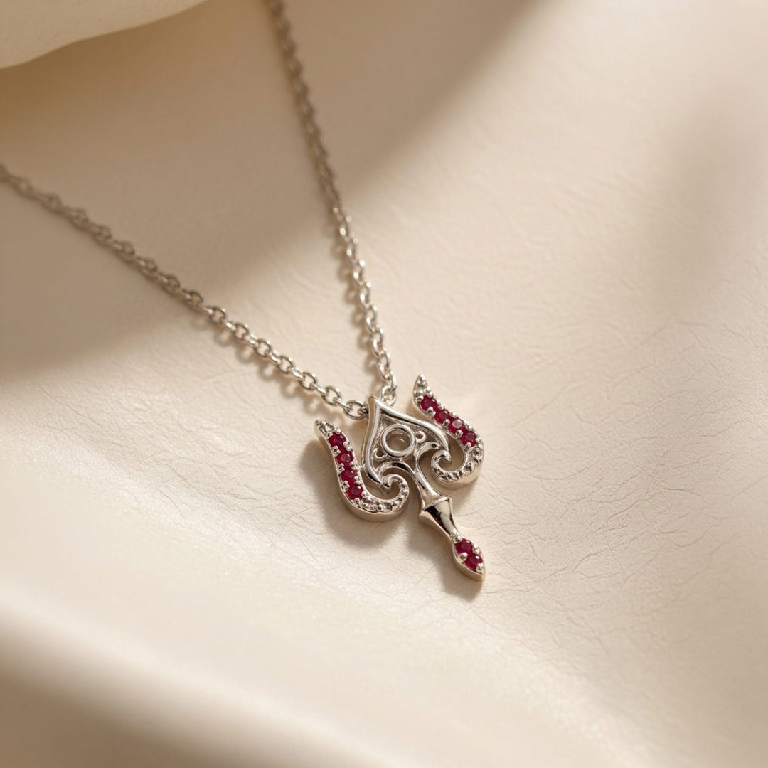 925 Sterling Silver Murugan Trishul Pendant