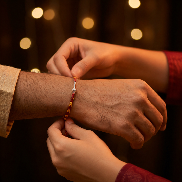 Unniyarcha 925 Pure Silver Hanuman Gada Rakhi
