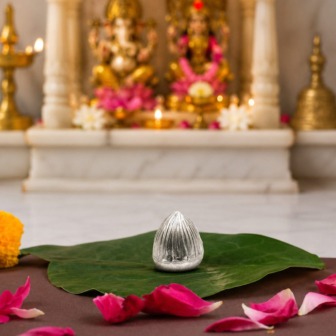 925 Sterling Silver Sacred Betel Nut (Supari)