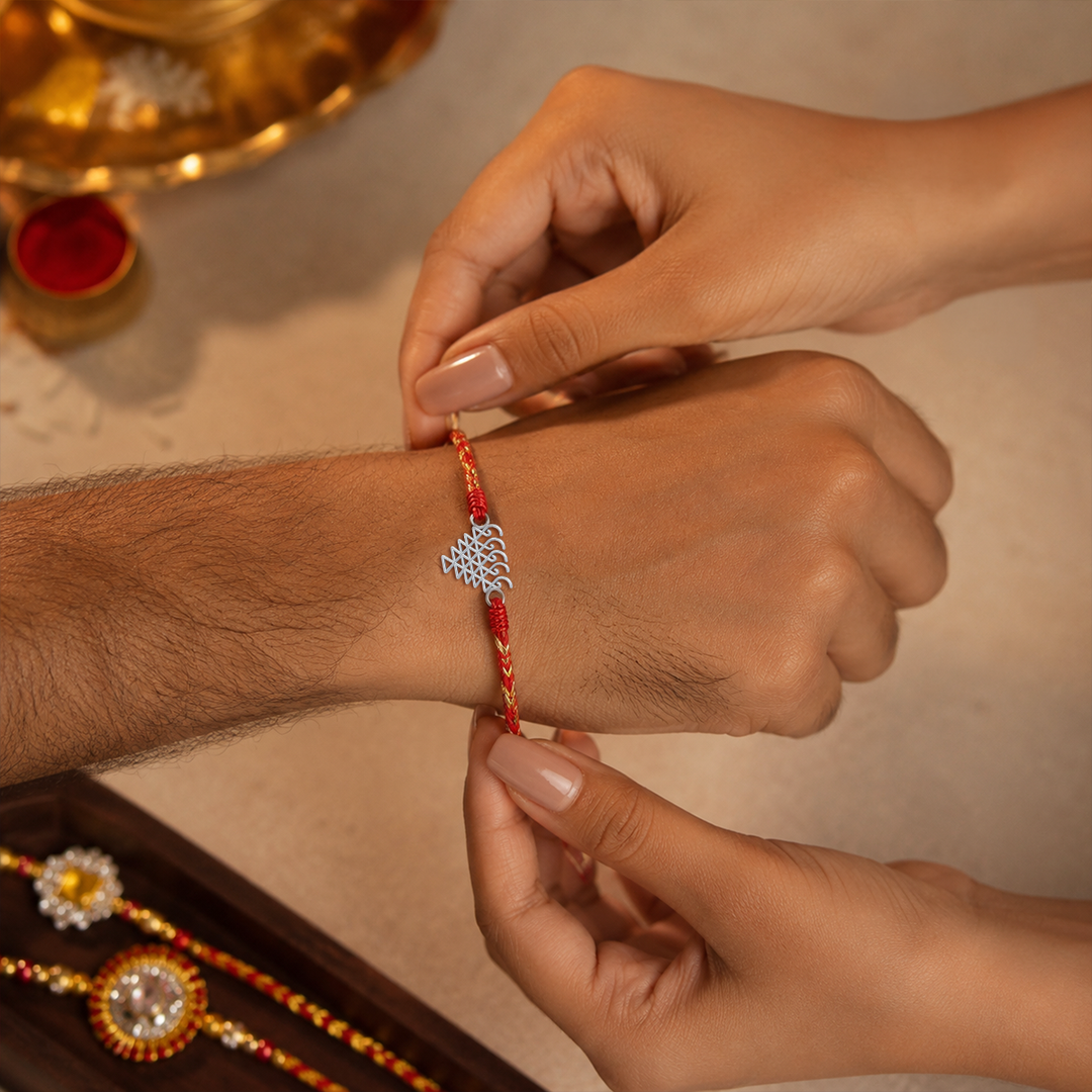 Unniyarcha silver 925 5-line pure Saraswati Yantra Bracelet