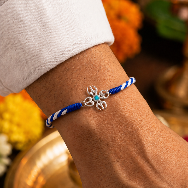 Unniyarcha 925 Pure Silver Trishul bracelet