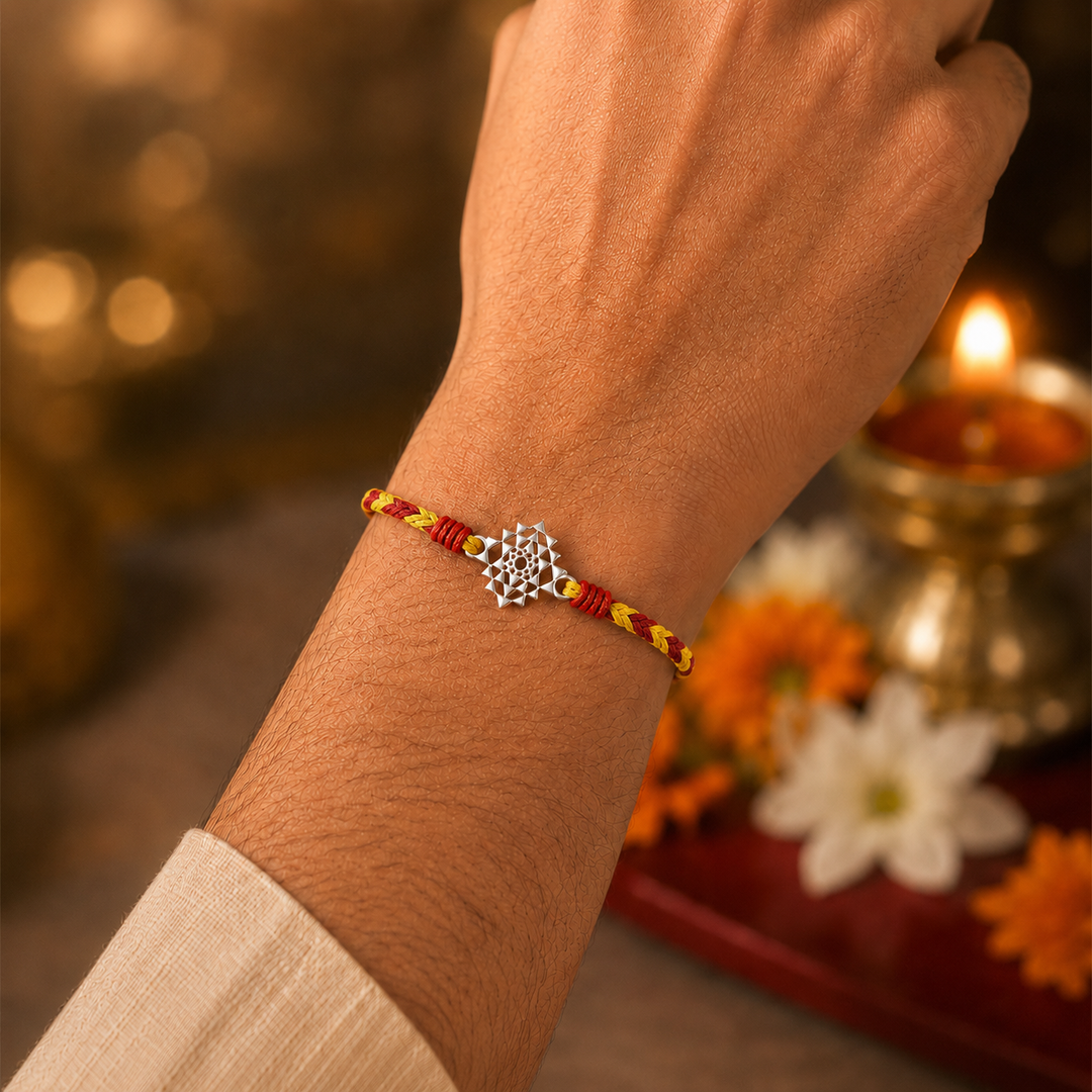 Unniyarcha 925 pure silver Laxmi yantra bracelet