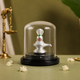 999 Silver Shivling Idol with Sheshnaag in Dome Casing