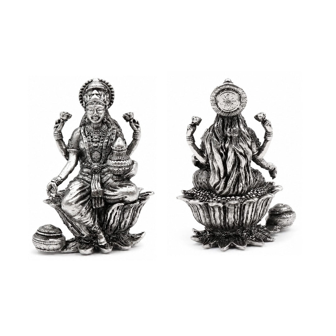 925 Sterling Silver Goddess Lakshmi Idol