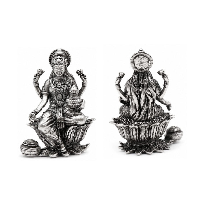 925 Sterling Silver Goddess Lakshmi Idol
