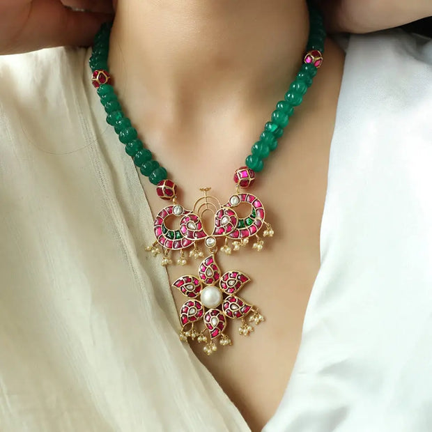 Triton Necklace - 24k Gold - Green Onyx – Angelina Alvarez